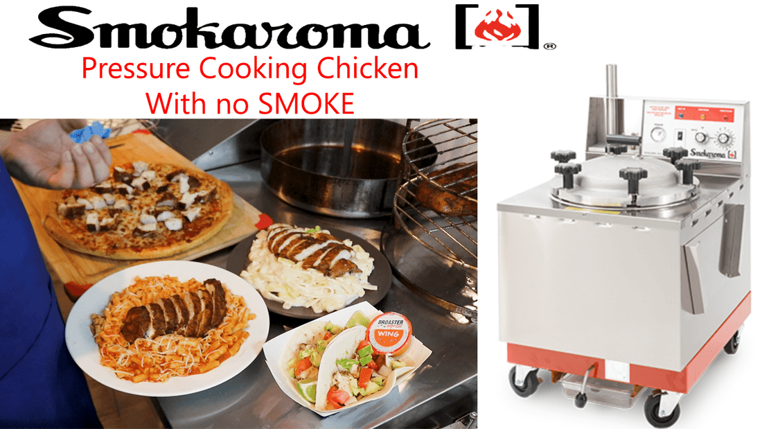 Broaster Smokaroma precooking and smoking chicken for different entrees.  Amazing! - Electro Freeze Southeast