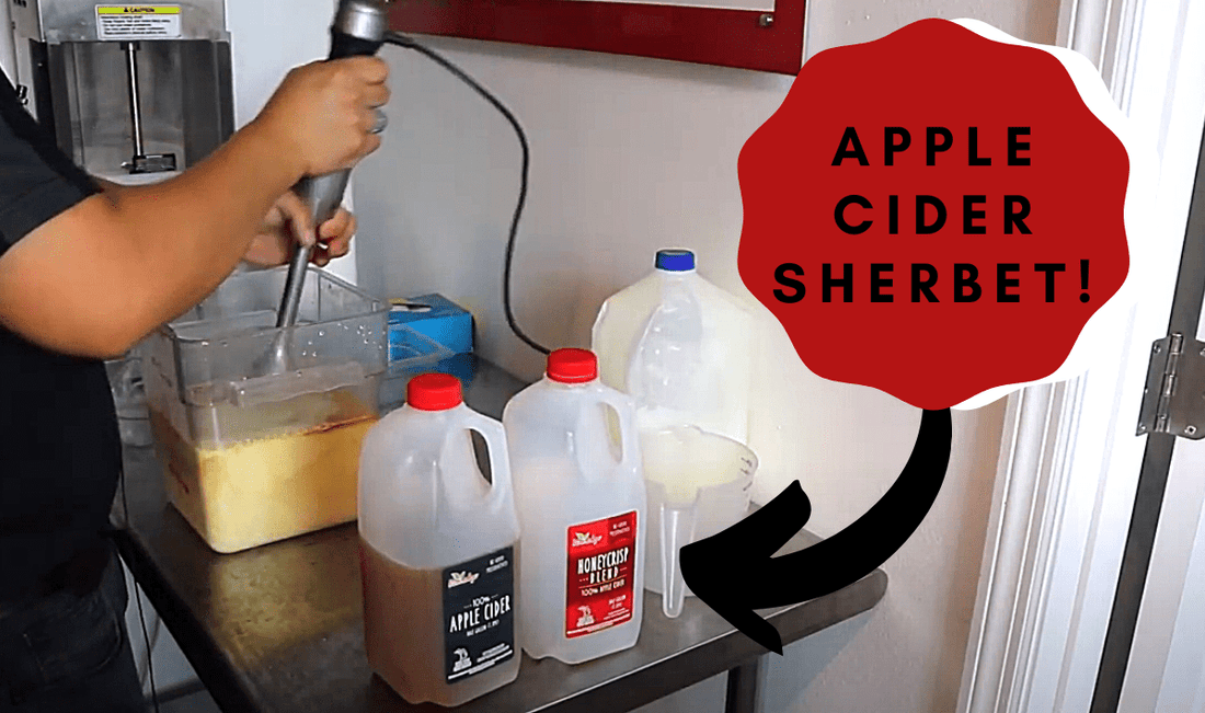 We Made A Delicious Apple Cider Sherbet! - Electro Freeze Southeast